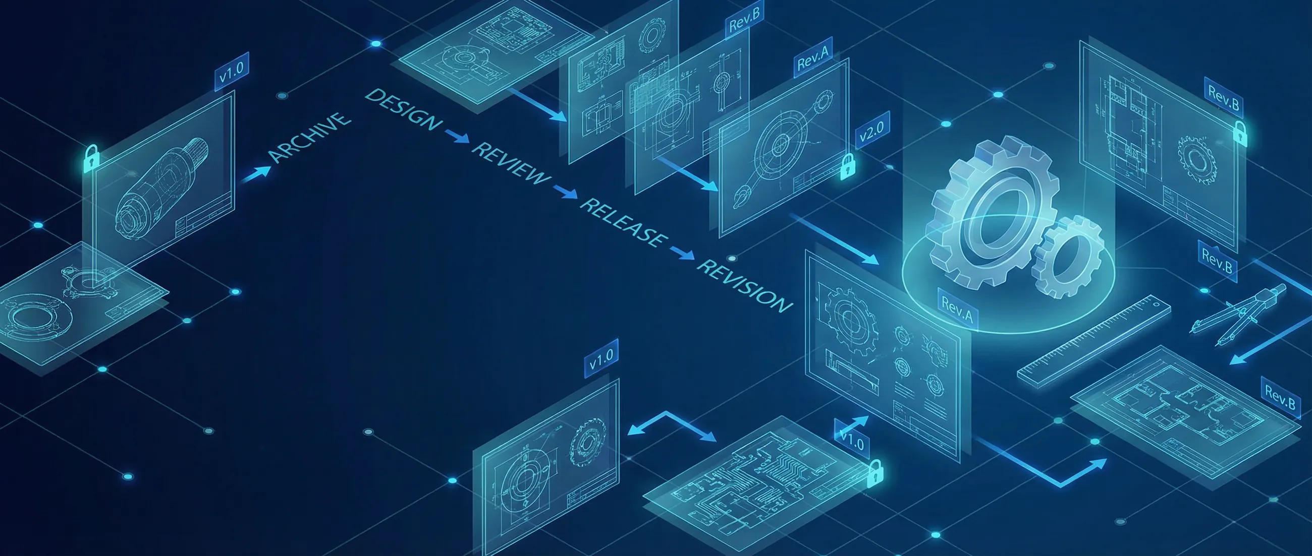 研发图纸管理系统 hero background