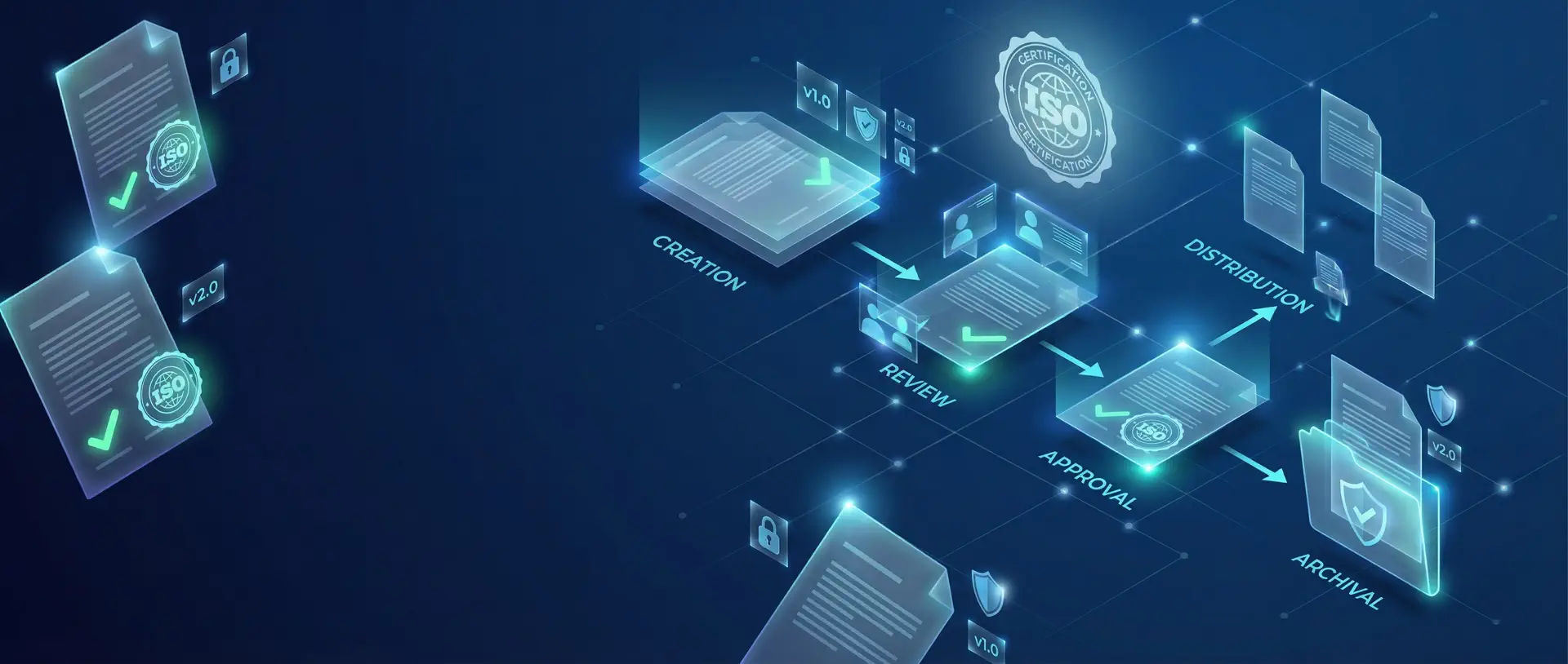ISO 文控管理系统 hero background